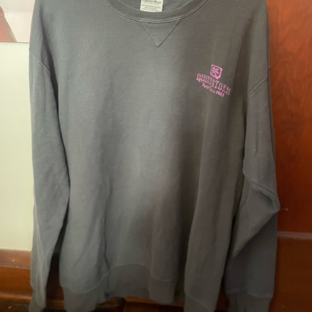 Quiet Storm Surf Shop Sweatshirt with Pink Logo